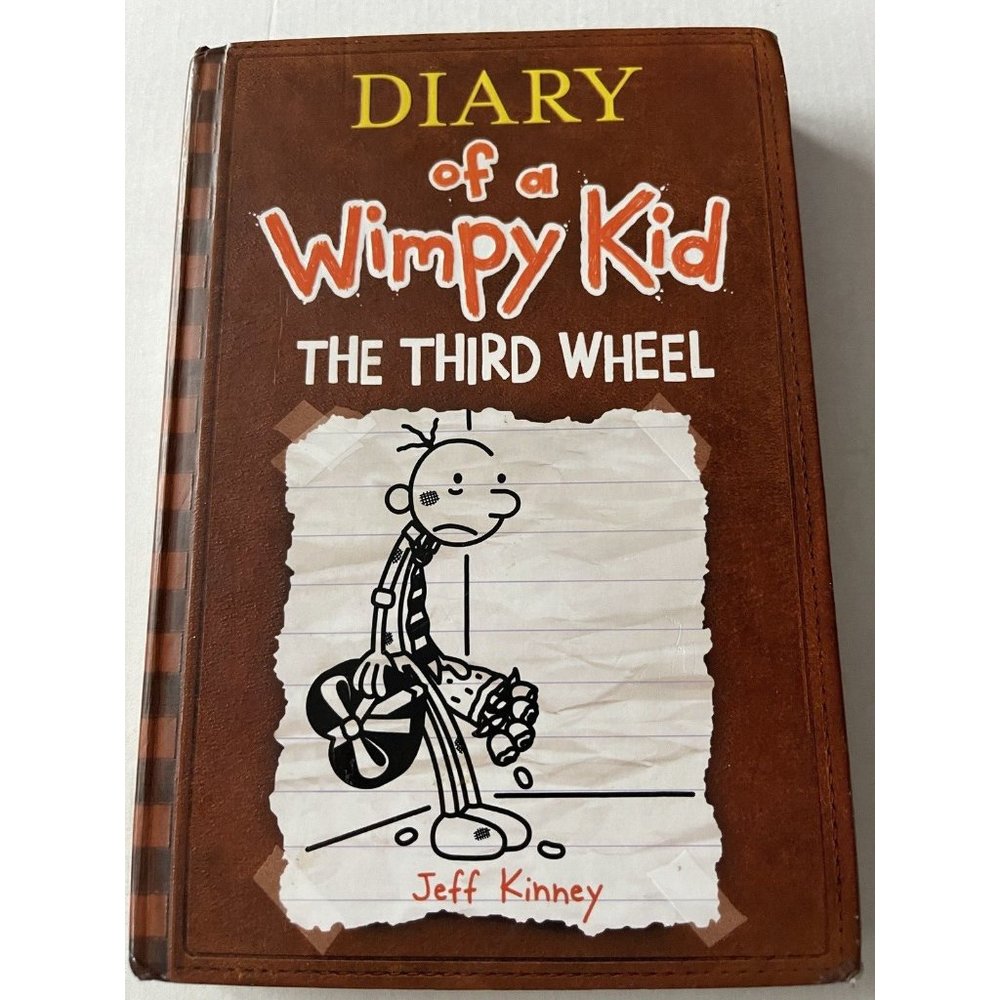 Book - The Third Wheel (Diary of a Wimpy Kid, Book 7) - Hardcover Good Condition